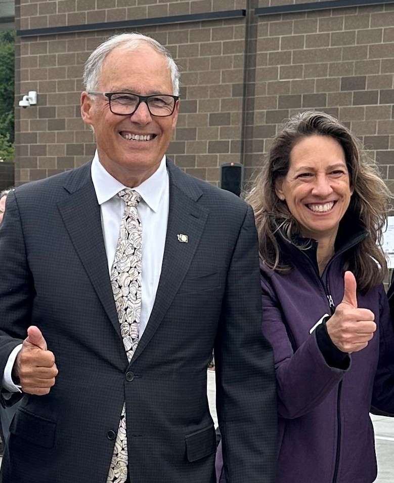 Nytasha Walters with former Governor Jay Inslee